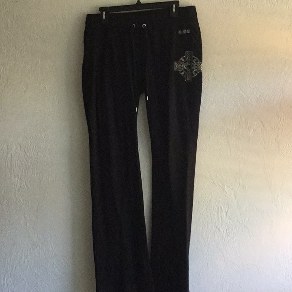 BCBG Maxazria rhinestone with studded back pockets